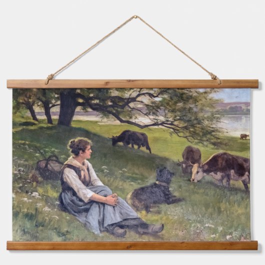 dieren Franse schilder Edouard Debat-Ponsa Hangend Wandkleed (Voorkant)
