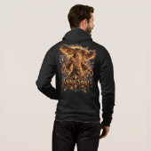 Dieren Geest Fantasy Adelaar Ritssluiting Hoodie (Achterkant volledig)