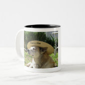 dieren geven liefde tweekleurige koffiemok (Voorkant links)