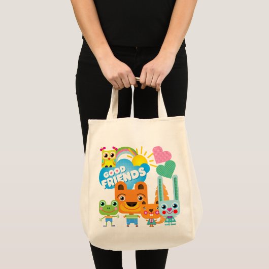 Dieren Goede Vrienden Tote Bag (Voorkant (product))