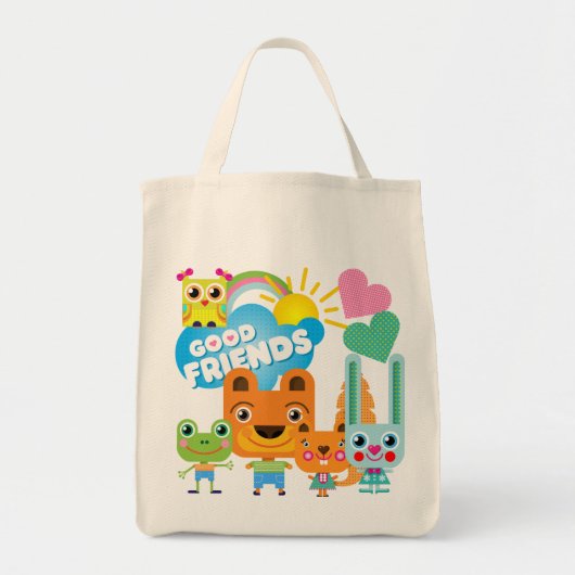 Dieren Goede Vrienden Tote Bag (Voorkant)