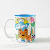 Dieren Goede Vrienden Tweekleurige Koffiemok (Links)