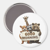Dieren, Goedemorgen, Magneet (Voorkant / Achterkant)