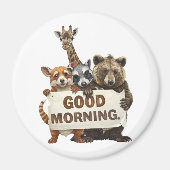 Dieren, Goedemorgen, Magneet (Voorkant)