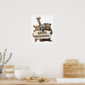 Dieren, Goedemorgen, Poster (Keuken)