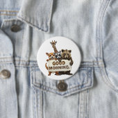 Dieren, Goedemorgen, Ronde Button 7,6 Cm (In situ)