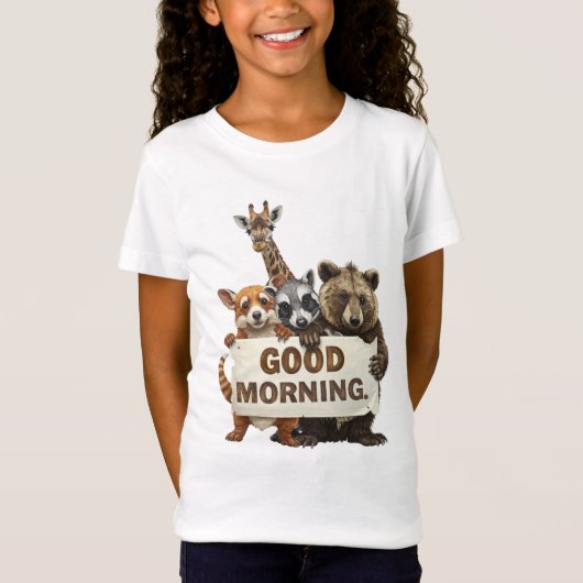 Dieren, Goedemorgen, T-shirt (Voorkant)