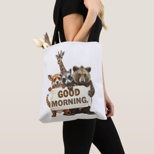 Dieren, Goedemorgen, Tote Bag (Dichtbij)