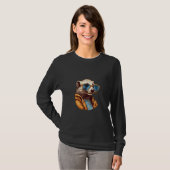 Dieren Grafisch Fret met zonnebril 3 T-shirt (Voorkant volledig)