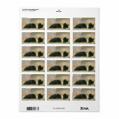 dieren, grizzly Beren van Albert Bierstadt Etiket (Full Sheet)