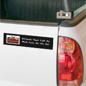 Dieren hebben liefdesbumpersticker nodig bumpersticker (Op Truck)