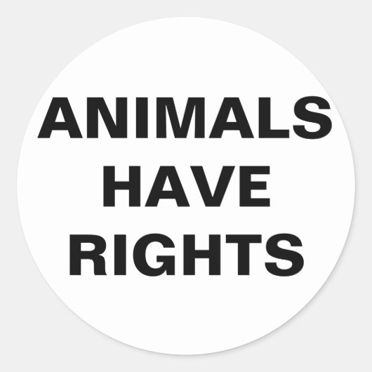 Dieren hebben rechten Sticker (Voorkant)