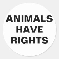 Dieren hebben rechten Sticker
