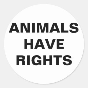 Dieren hebben rechten sticker