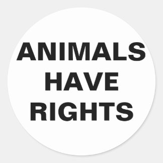 Dieren hebben rechten Sticker