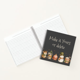 Dieren Heet Cacao Vakantie Kerstcadeau Notitieboek