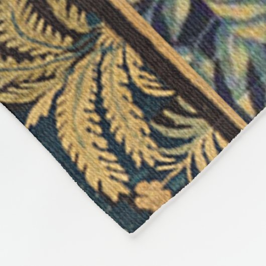 DIEREN, HORSES, WOODLAND Blue Green Florence Fleece Deken (Hoek)