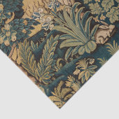 DIEREN, HORSES, WOODLAND Blue Green Florence Tissuepapier (Detail)