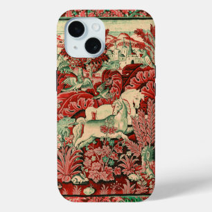 DIEREN, HORSES, WOODLAND Rood-groen iPhone 15 Case