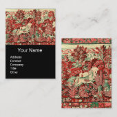 DIEREN, HORSES, WOODLAND Rood-groen Visitekaartje (Voorkant / Achterkant)