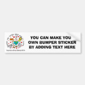 Dieren houden van de Aarde T-shirts en GIfts Bumpersticker (Voorkant)