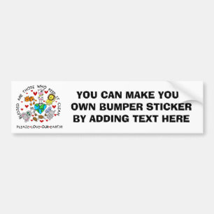 Dieren houden van de Aarde T-shirts en GIfts Bumpersticker