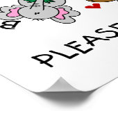 Dieren houden van de Aarde T-shirts en GIfts Poster (Hoek)