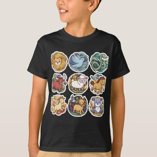 Dieren in de Bijbel T-shirt (Voorkant)