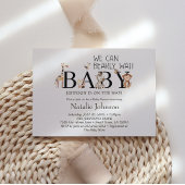 Dieren in de dierentuin babyshower kaart