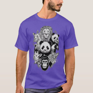 Dieren in de dierentuin Wilde dieren Verjaardagsfe T-shirt