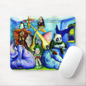 dieren in de slaapkamer muismat (Met muis)