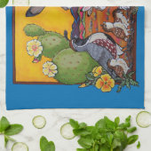 Dieren in de zuidwestelijke woestijn theedoek (Gevouwen)