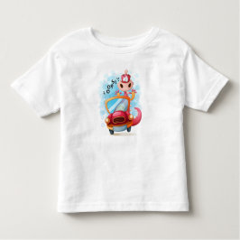 Dieren in een auto nr. 4 kinder shirts