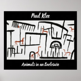 Dieren in een Enclosure door Paul Klee Poster