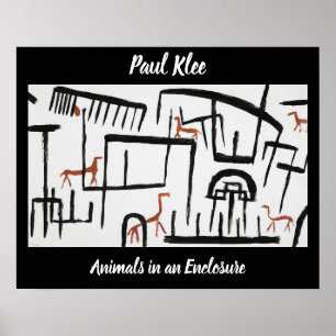 Dieren in een Enclosure door Paul Klee Poster