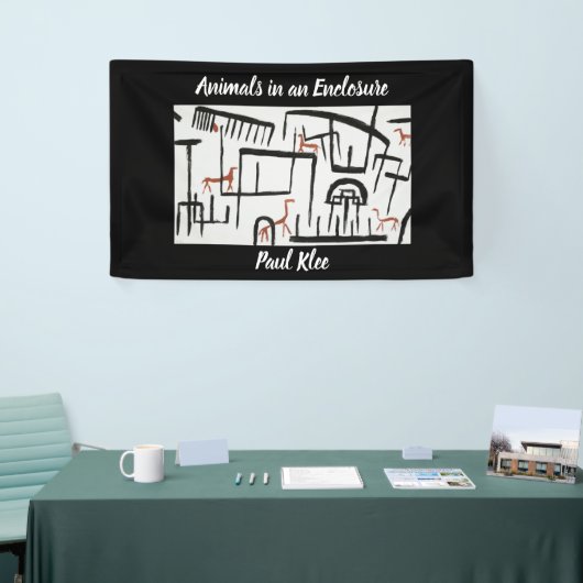 Dieren in een Enclosure door Paul Klee Spandoek (Beurs)