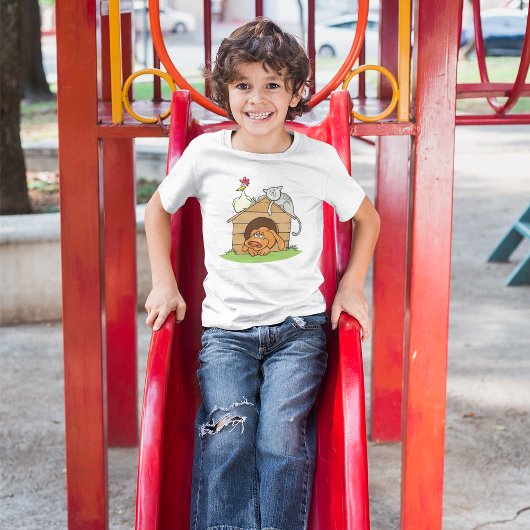 Dieren in een hondshirt t-shirt