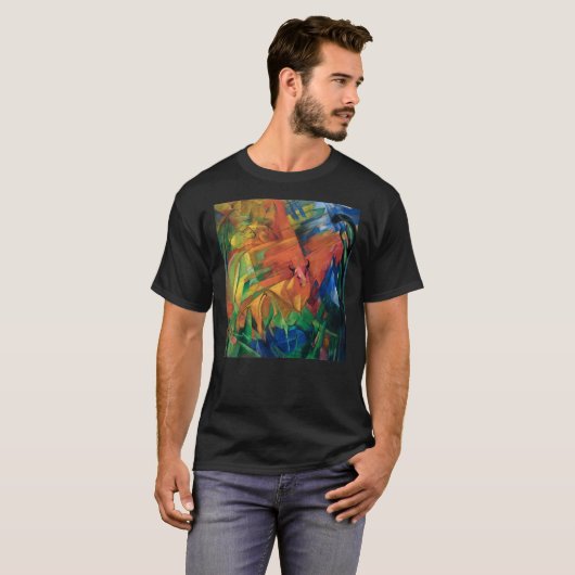 Dieren in een landschap (1914) van Franz Marc T-shirt (Voorkant volledig)