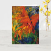 Dieren in een landschap van Franz Marc Kaart (Gele Bloem)