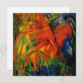 Dieren in een landschap van Franz Marc Kaart (Voorkant / Achterkant)