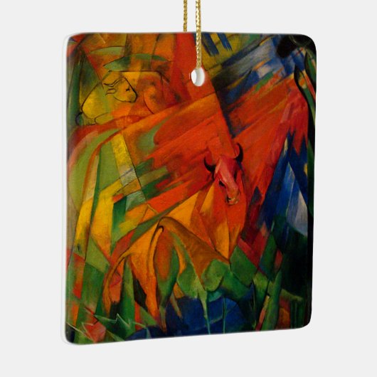 Dieren in een landschap van Franz Marc Keramisch Ornament (Rechts)