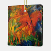 Dieren in een landschap van Franz Marc Keramisch Ornament (Links)
