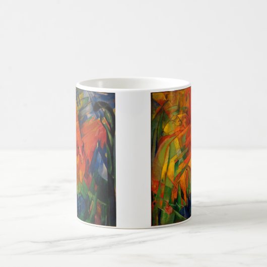 Dieren in een landschap van Franz Marc Koffiemok (Center)