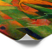 Dieren in een landschap van Franz Marc Poster (Hoek)
