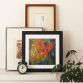 Dieren in een landschap van Franz Marc Poster