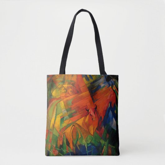 Dieren in een landschap van Franz Marc Tote Bag (Voorkant)