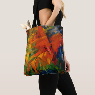 Dieren in een landschap van Franz Marc Tote Bag