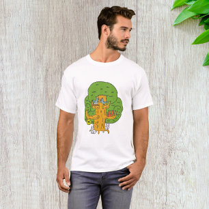 Dieren in een Mannen boom T-shirt