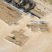 Dieren in een watergat legpuzzel (Zijkant)