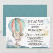 Dieren in het Baby shower Masker opstijgen en wegg Kaart (Voorkant / Achterkant)